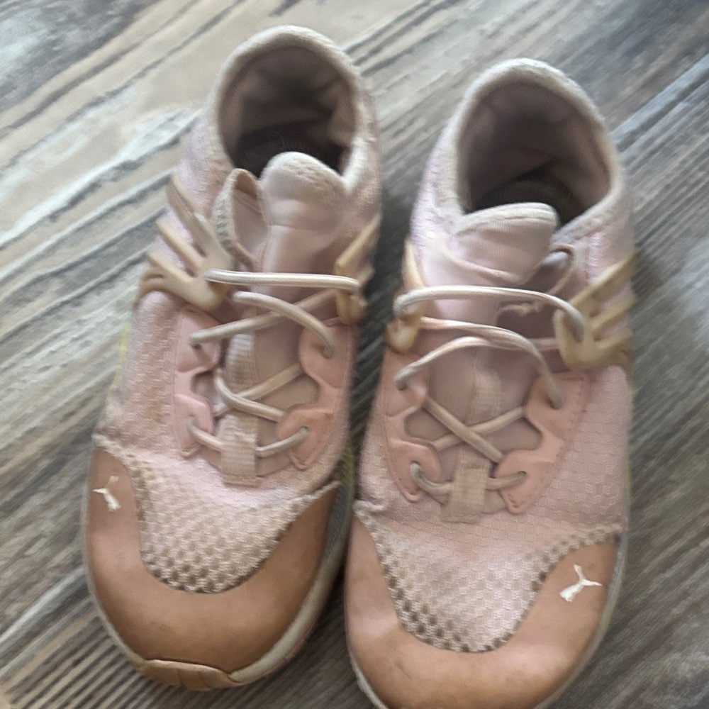 Puma Pink and Tan Athletic Shoes